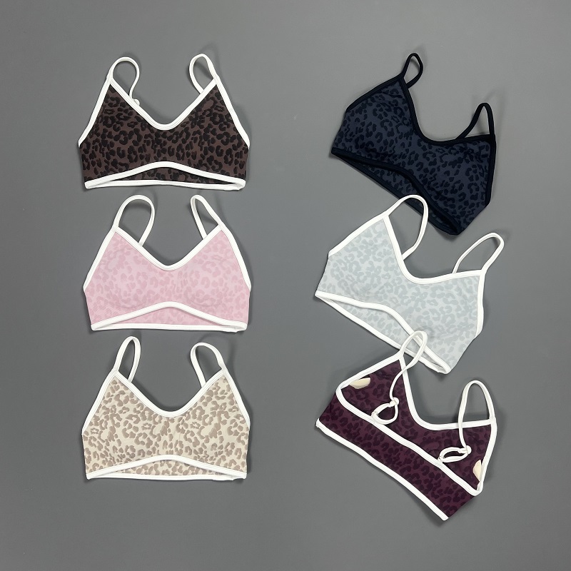 Yoga Fitness Matte - HISTELLO Sports Bra Women Leopard Print
