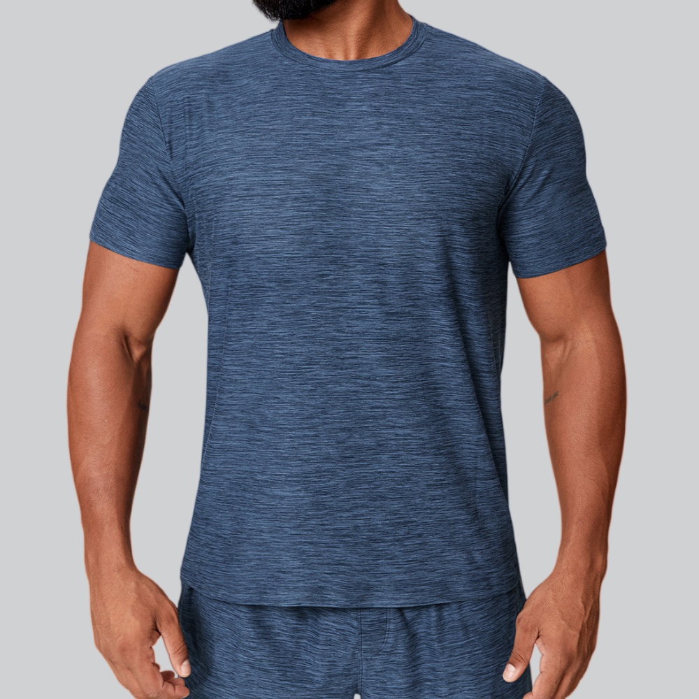 Yoga Fitness Logo - Men's Summer Fitness Quick Dry T-Shirt