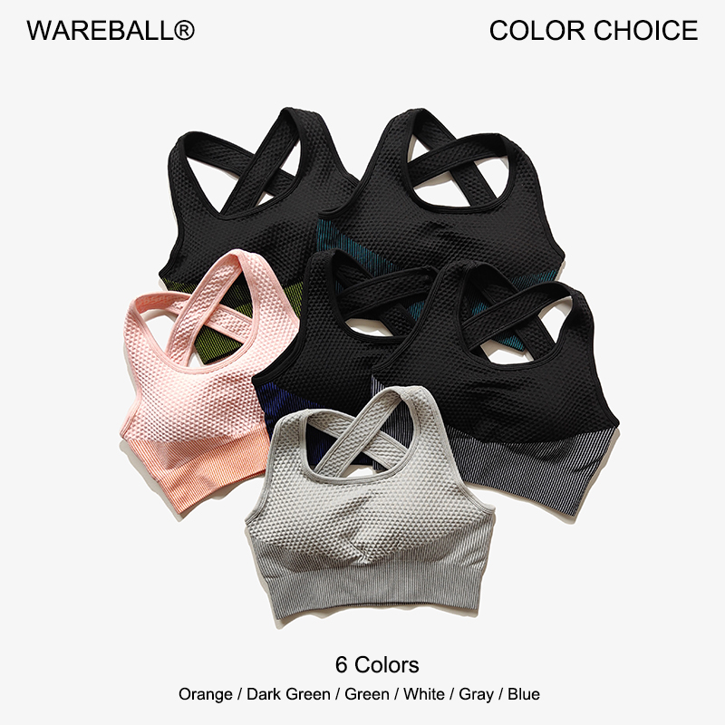 Yoga Fitness Matte - WAREBALL 6 Colors Yoga Sport Bra