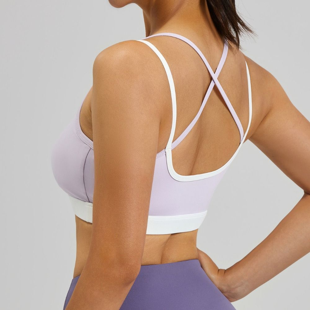 Fitness Yoga Youth - Cross Belt Seamless Sports Bra Beauty