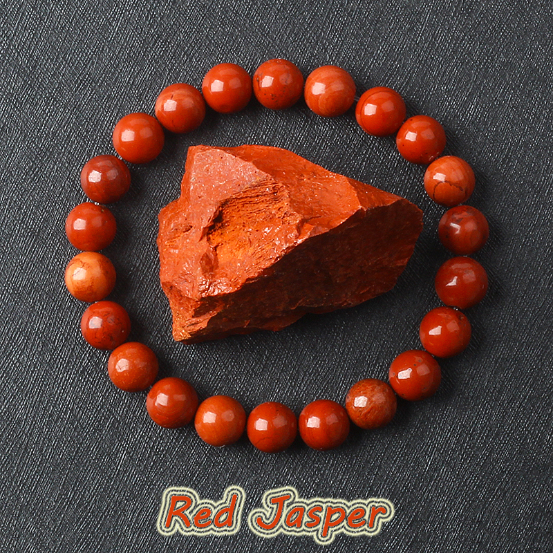 Yoga Fitness Gifts - 5A Genuine Red Jasper Beaded Bracelets