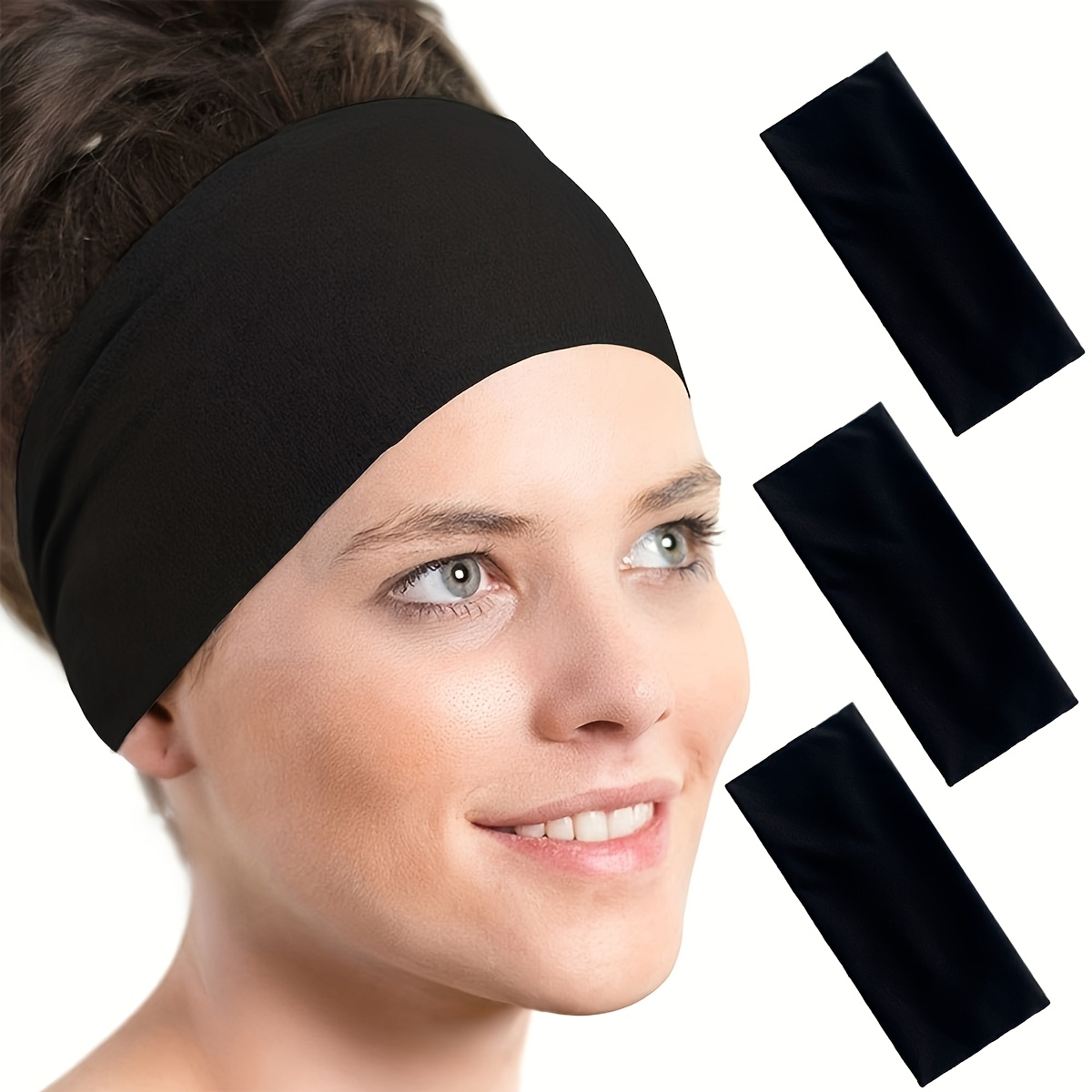 Yoga Fitness Gifts - 3Pcs sweat-absorbing sports headband, breathable mesh