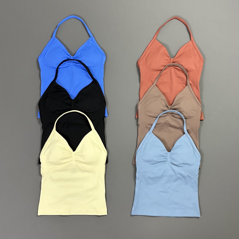 Yoga Fitness Matte - Sports Tank Top Women Halter V