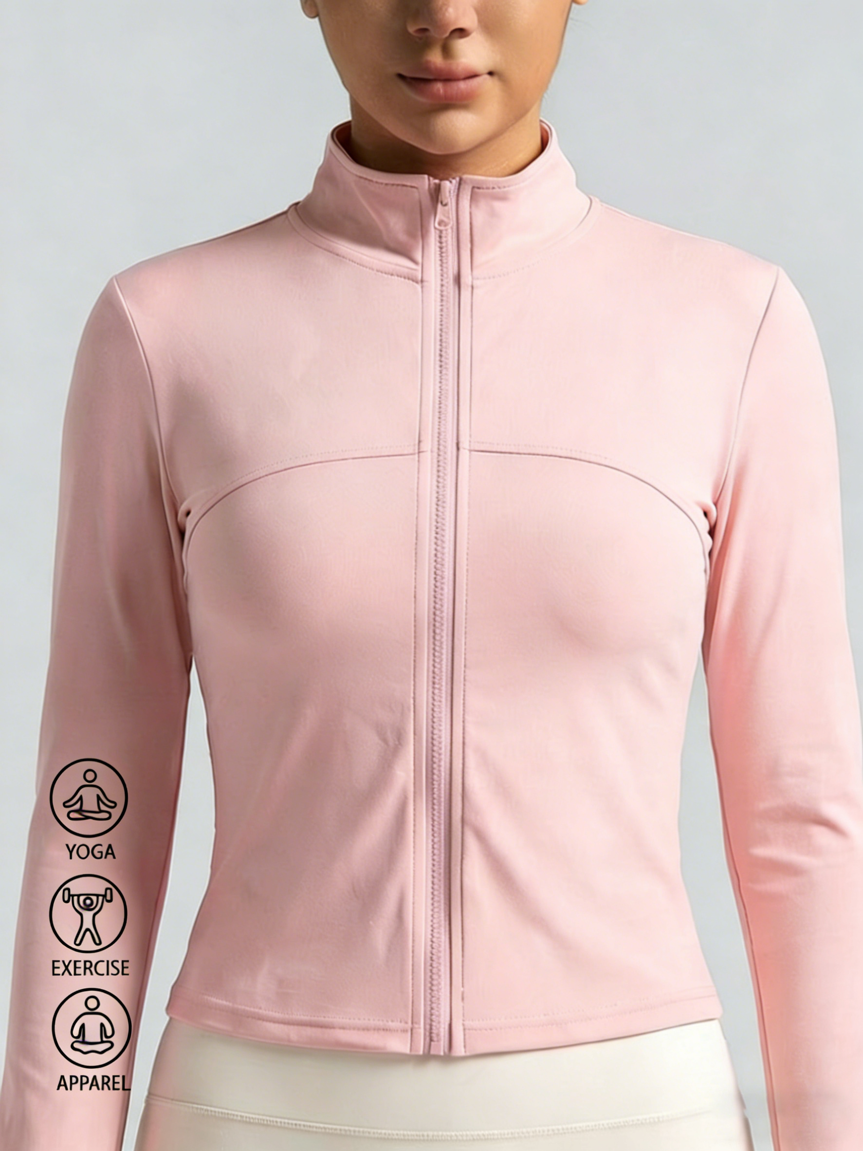 Yoga Fitness & Nutrition Llp - New Women Light pink Yoga Coat