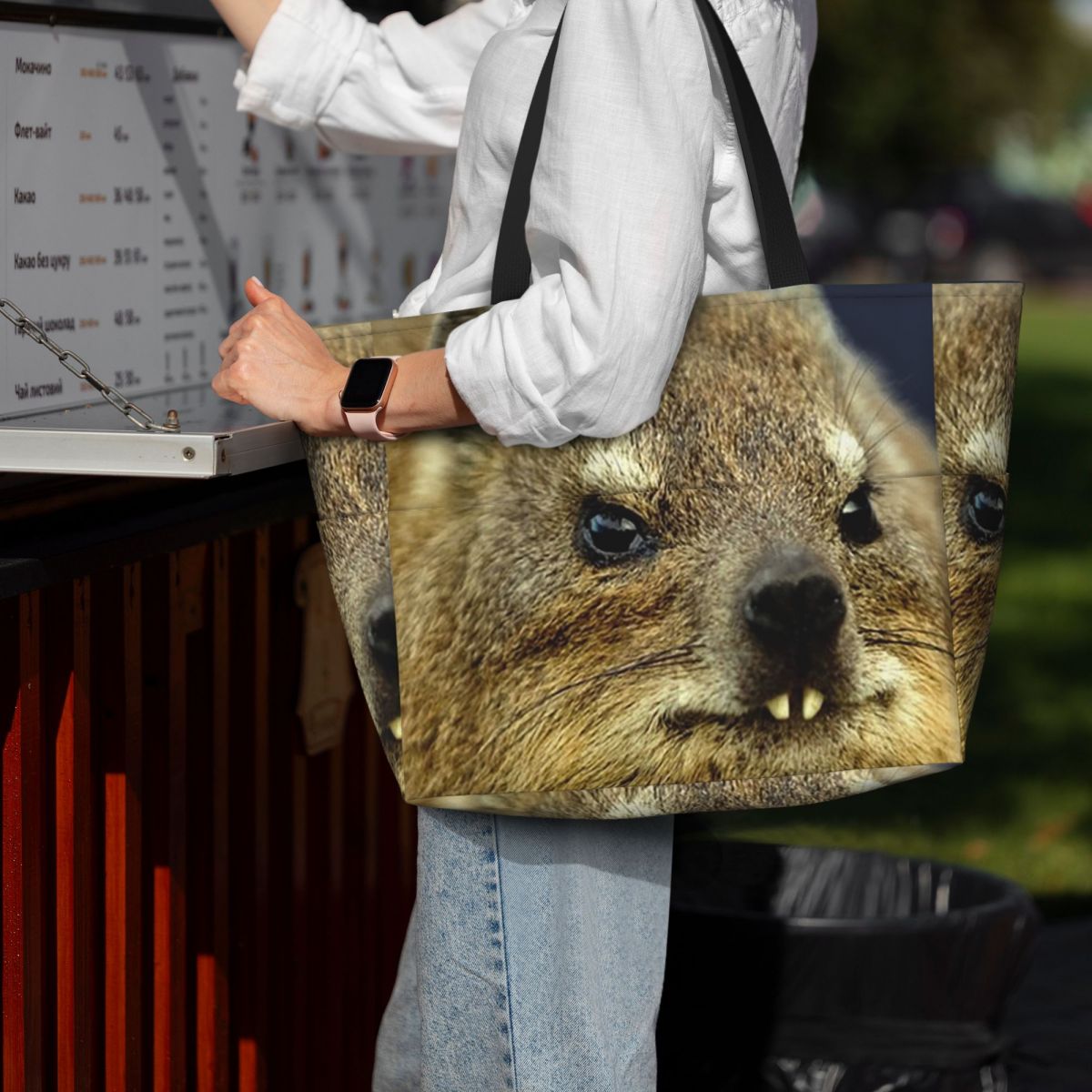 Yoga Fitness Photos - Rock Hyrax Photo Beach Tote Bag