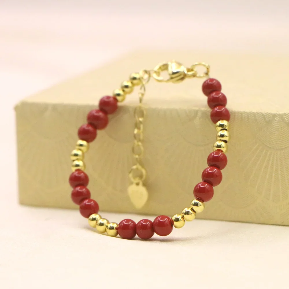 Yoga Fitness Gifts - Charm Lovely Red Bracelet Baby Girls