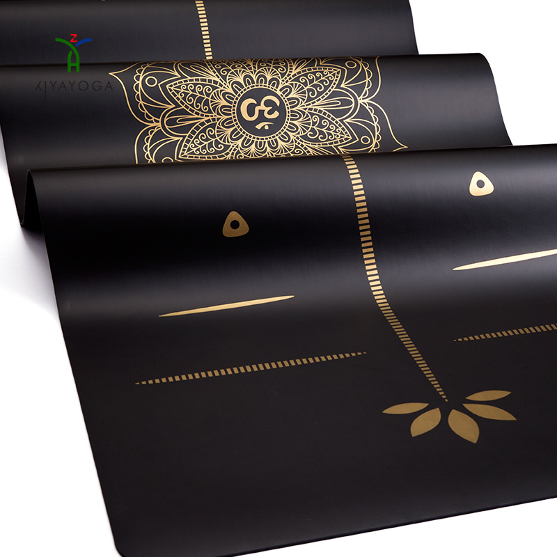 Yoga Fitness Logo - Logo Printed Eco-Friendly PU Yoga Mat