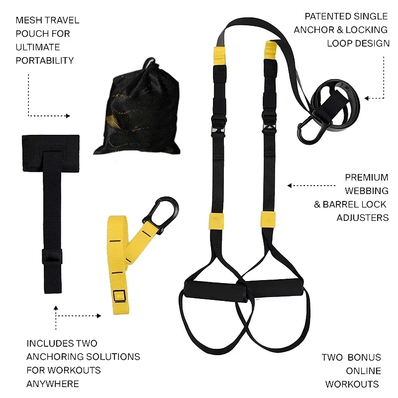 Yoga Fitness Trx - Training Strap Fitness Strength ,Power Suspension