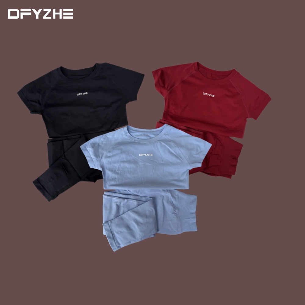 Fitness Yoga Youth - DFYZHE round neck breathable short sleeved+long