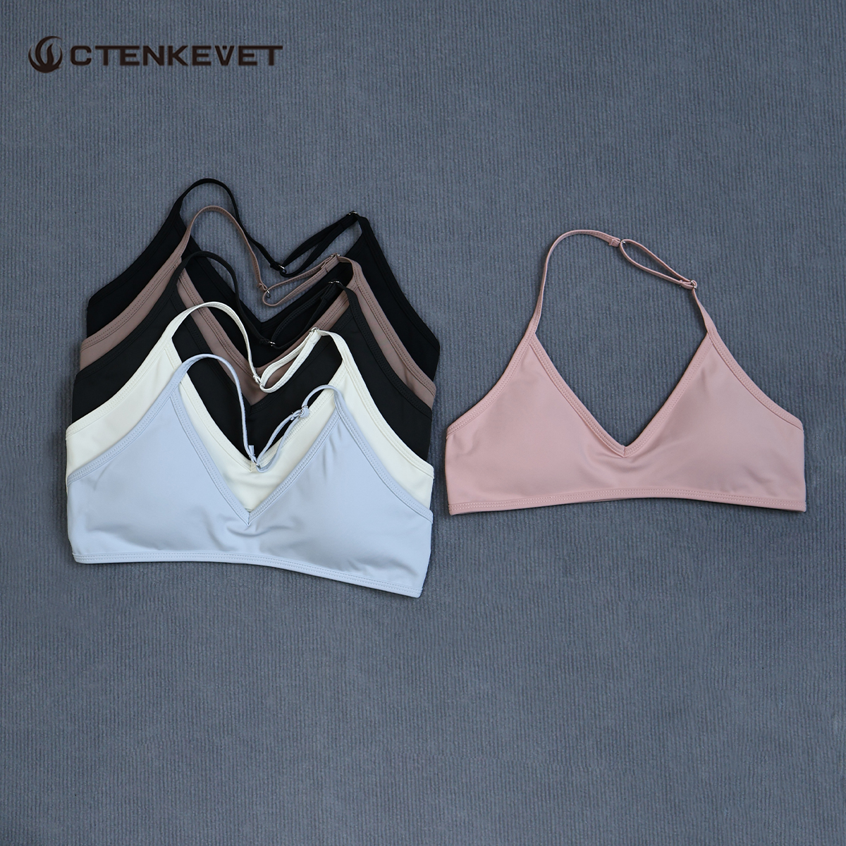 Yoga Fitness Matte - Women's Summer Halter Neck Padded Sports