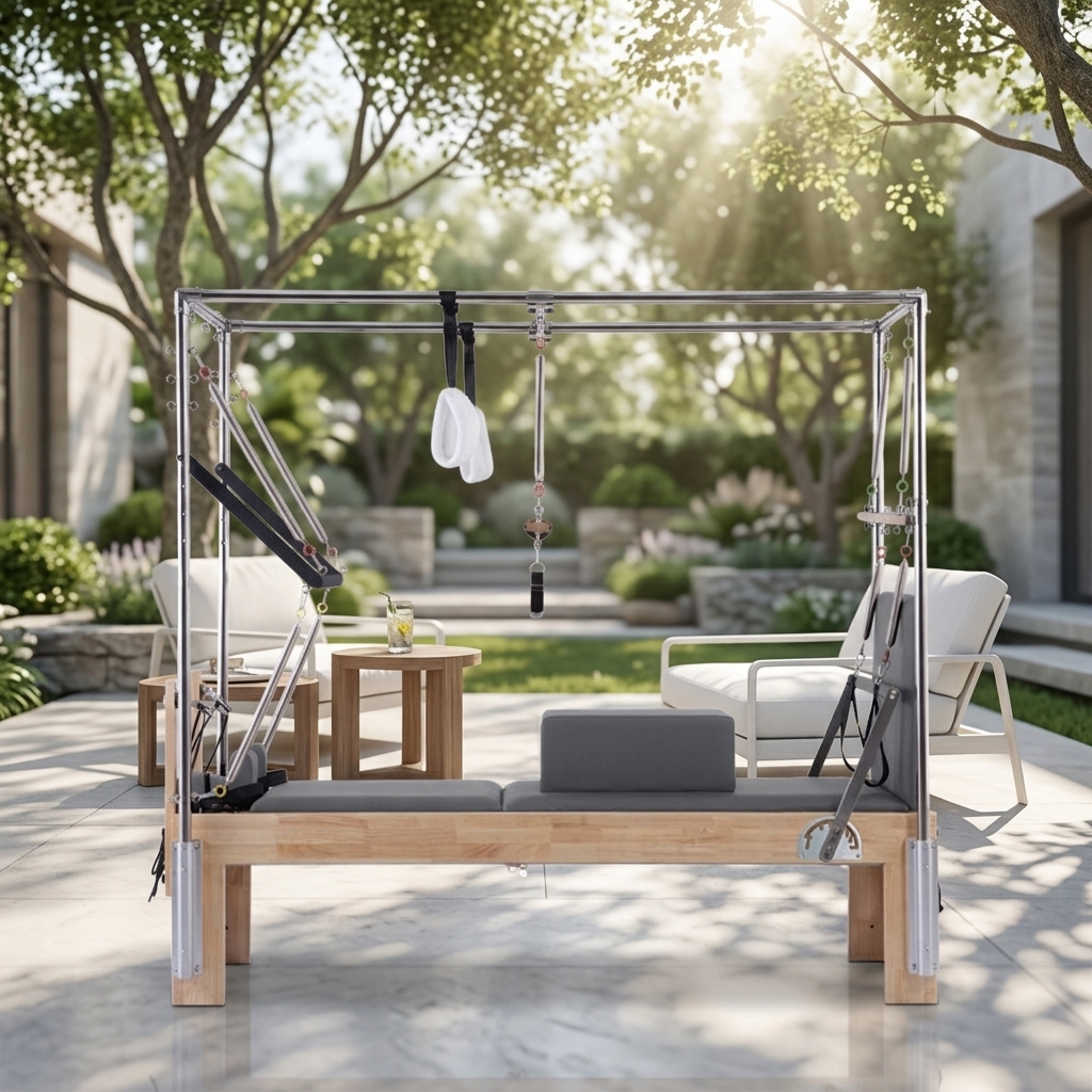 Yoga Fitness Health - Optimal Oak Reformer Three in One