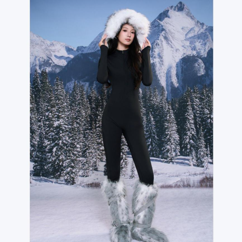 Yoga Fitness Photos - Winter Fitness Yoga One-Piece Suit Women's