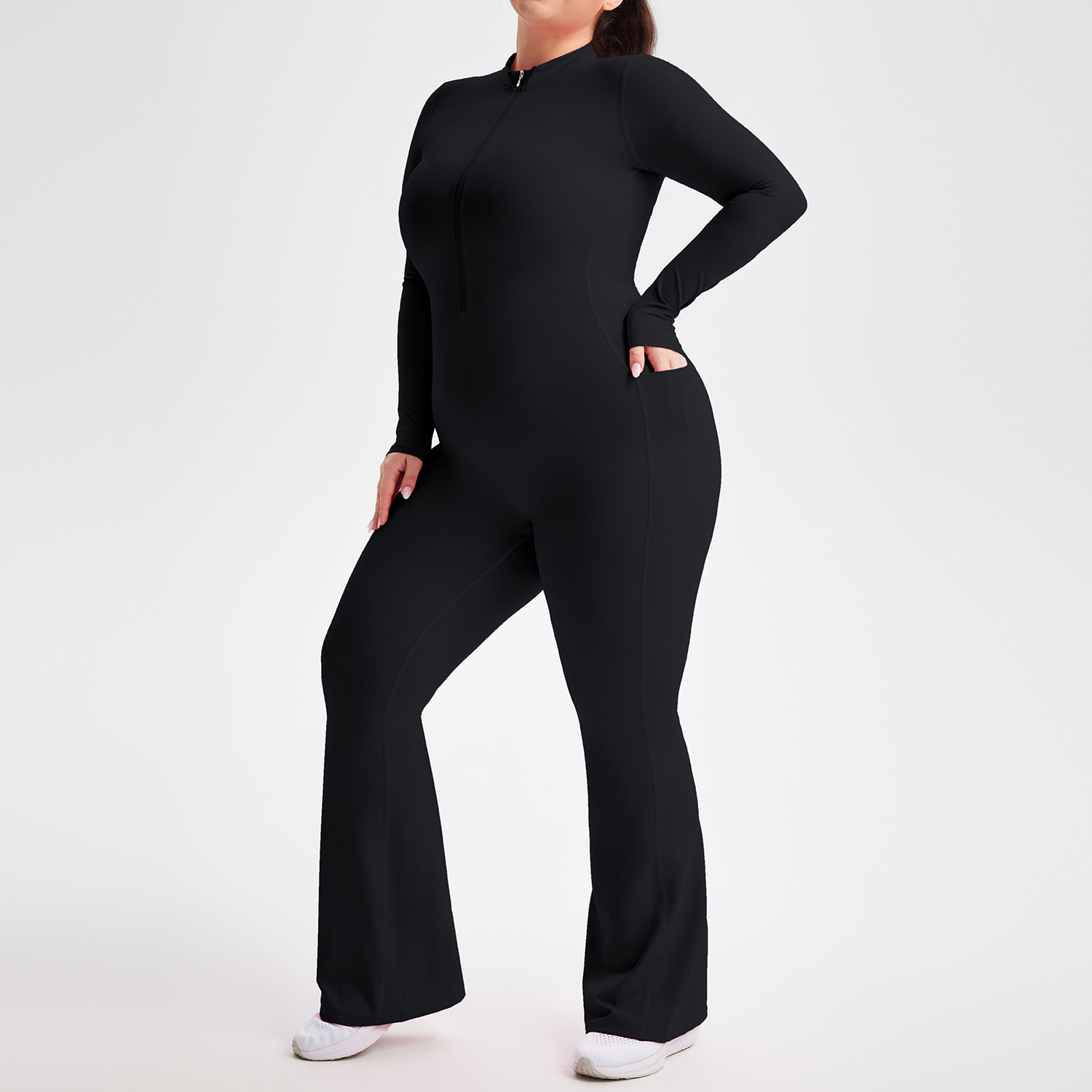 Yoga Fitness Plus - Plus Size Jumpsuit Yoga Sport Onesie