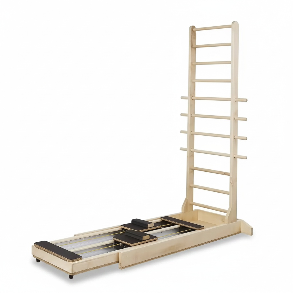 Yoga Fitness Reformer - Pilates Reformer, Maple Wood Dual-Track Core