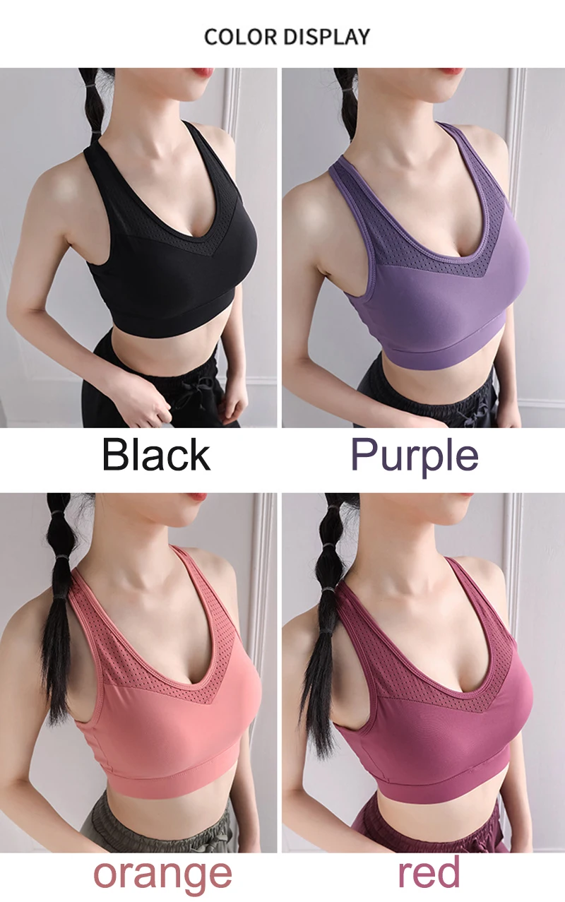 S-5XL Sports Top Yoga Bra Wome - Yoga Fitness Plus incelemesi ve fiyatı