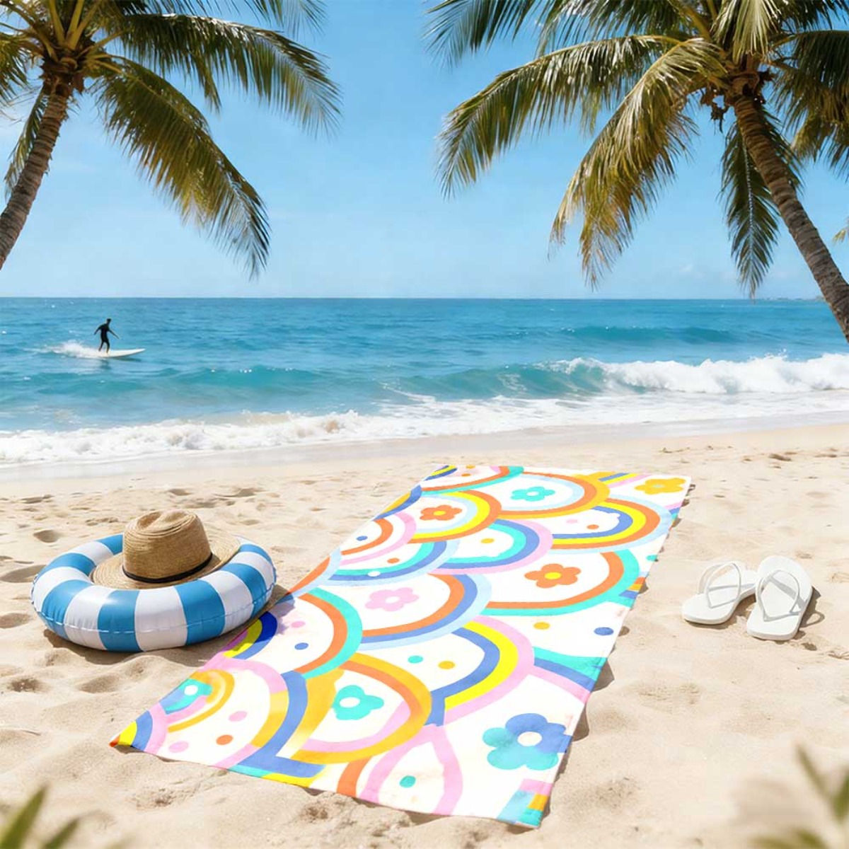 One Beach Towel That Is Reusab - Yoga Fitness & Nutrition Llp incelemesi ve fiyatı