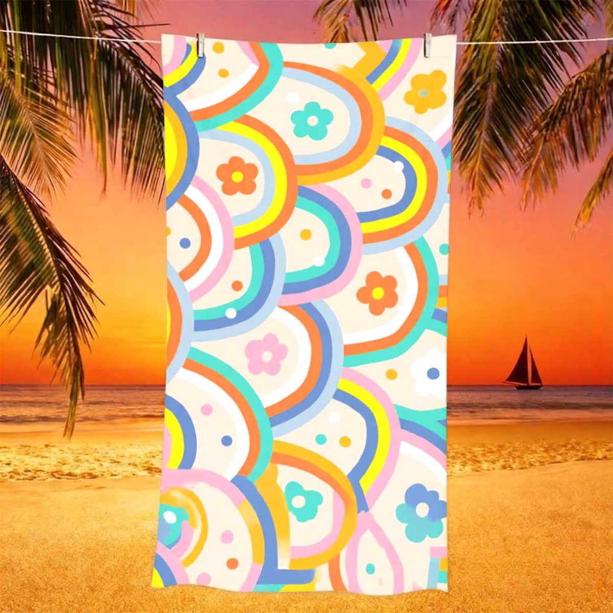 One Beach Towel That Is Reusab - Yoga Fitness & Nutrition Llp incelemesi ve fiyatı