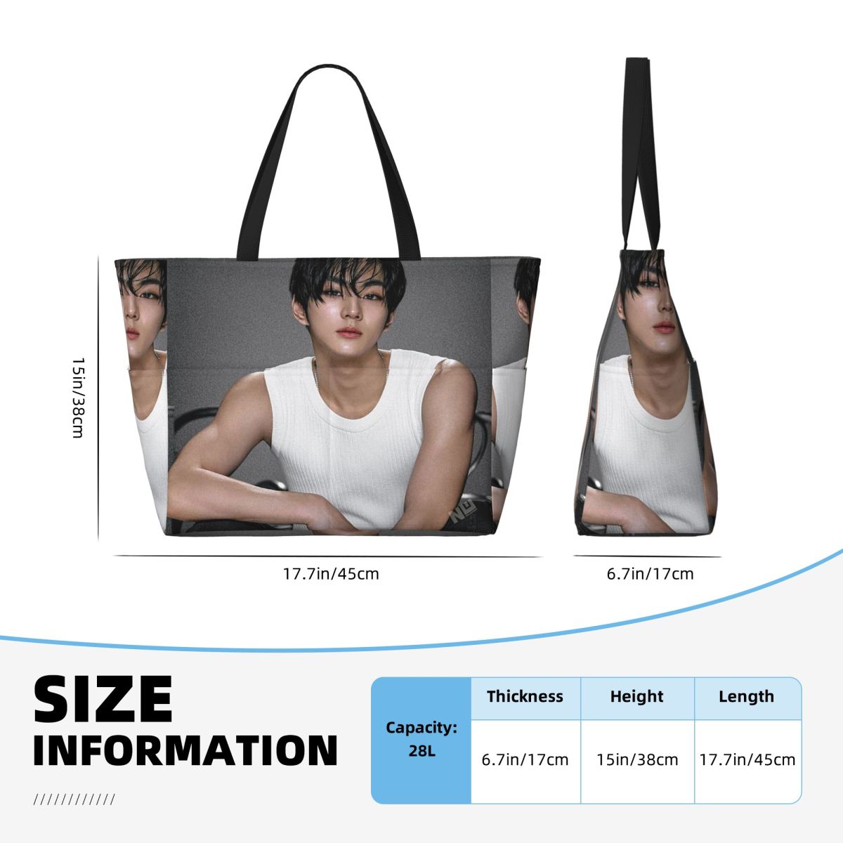 Jungwon En Kpop Beach Tote Bag - Yoga En Fitness incelemesi ve fiyatı