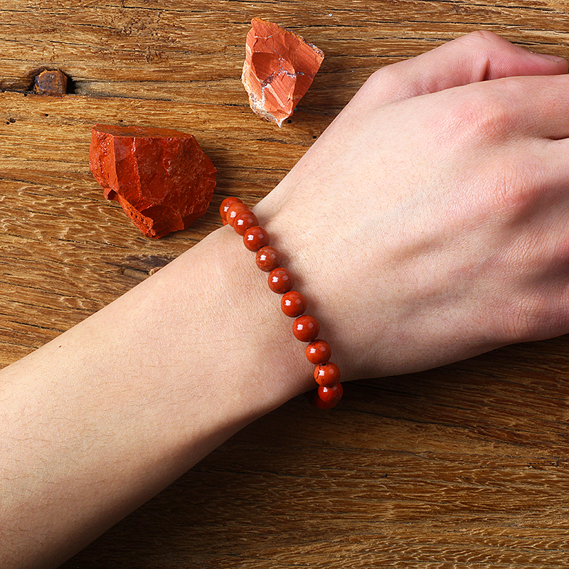 5A Genuine Red Jasper Beaded B - Yoga Fitness Gifts incelemesi ve fiyatı