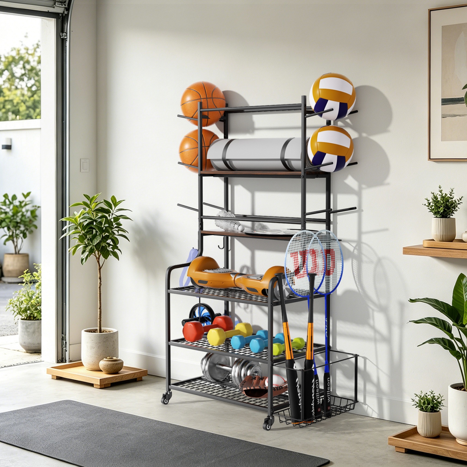 Yoga Mat Storage Rack Home Gym - Yoga Fitness Wheel incelemesi ve fiyatı