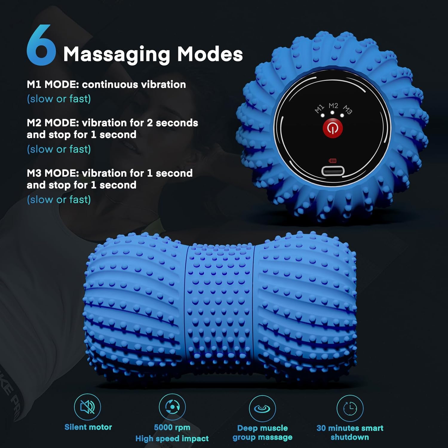 2 in 1 Vibrating Peanut Massag - Yoga Fitness Wheel incelemesi ve fiyatı