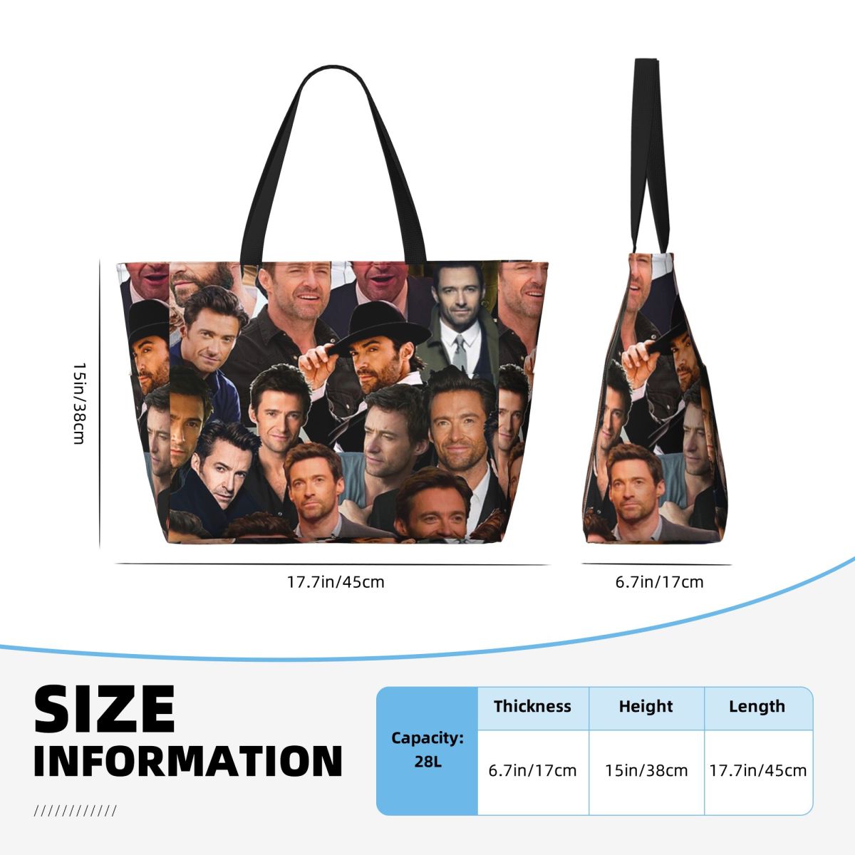 Hugh Jackman Photo Collage Bea - Yoga Fitness Photos incelemesi ve fiyatı