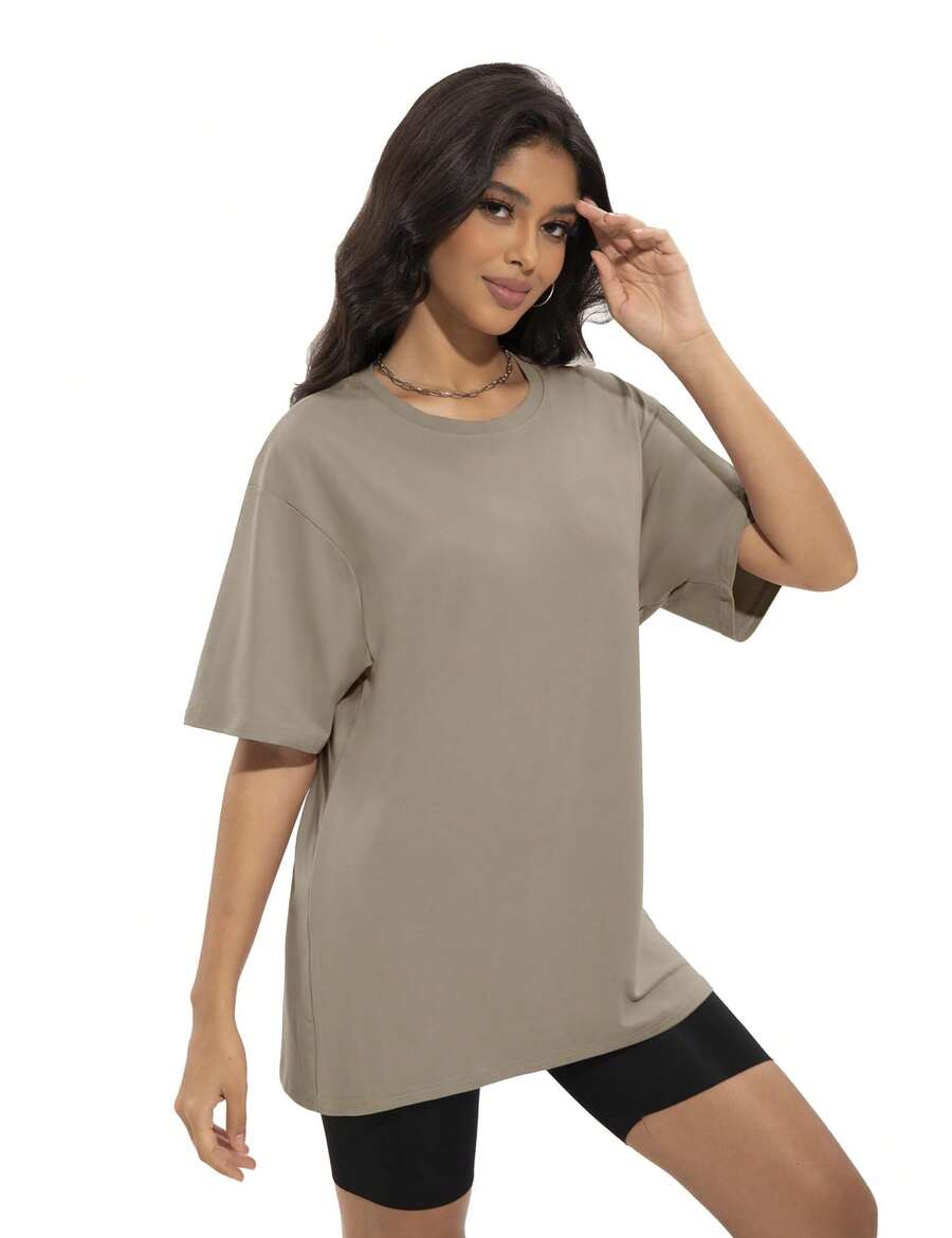 Plus Size Women Loose Fit Roun - Yoga Fitness Plus incelemesi ve fiyatı