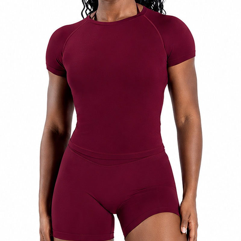 DENFY Women Short Sleeve Yoga  - Yoga Fitness Logo incelemesi ve fiyatı