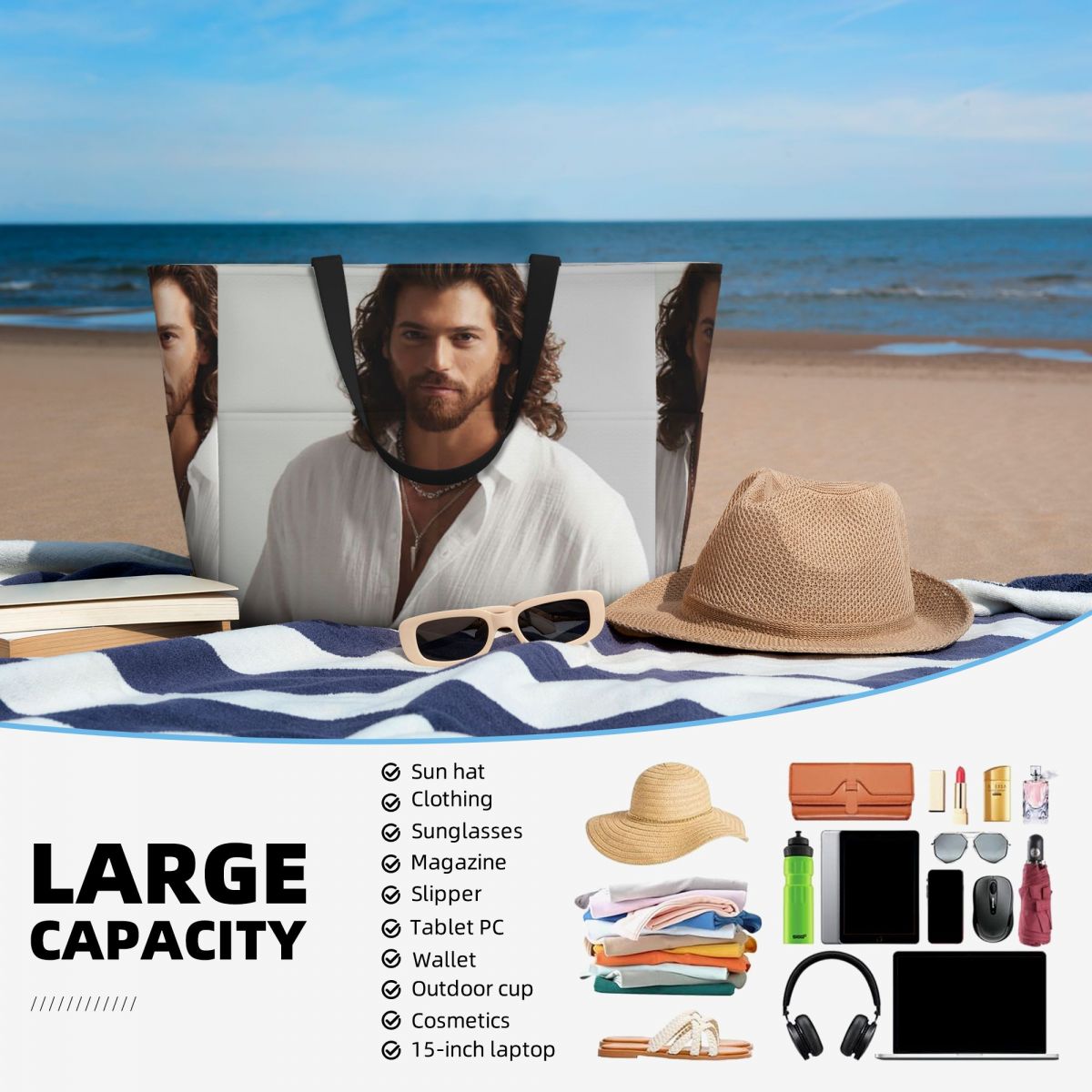 Actor Can Yaman Photo Beach To - Yoga Fitness Photos incelemesi ve fiyatı