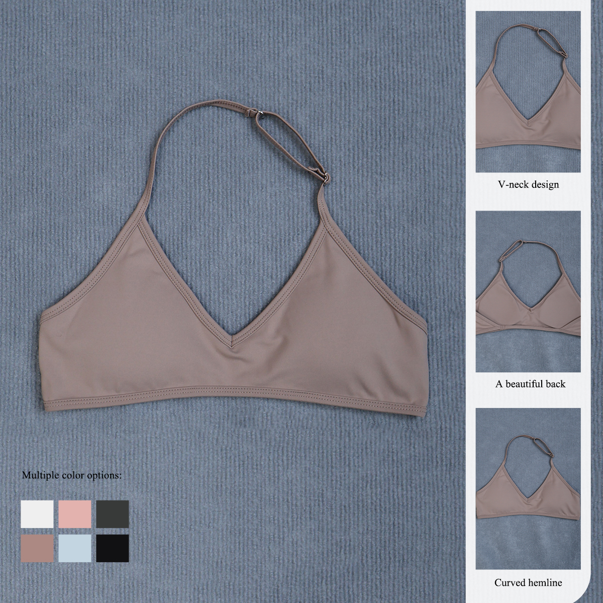 Women's Summer Halter Neck Pad - Yoga Fitness Matte incelemesi ve fiyatı