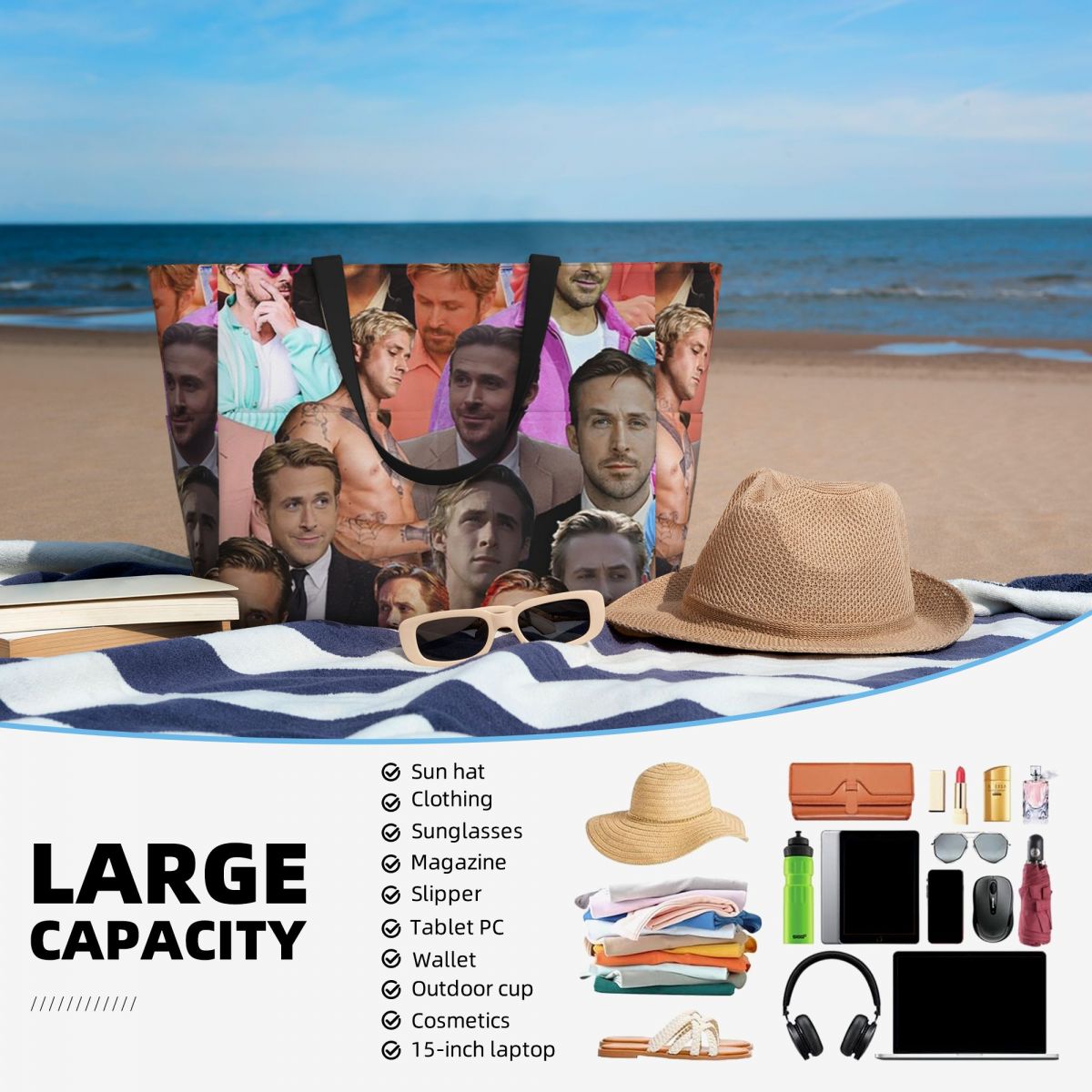 Ryan Gosling Photo Collage Bea - Yoga Fitness Photos incelemesi ve fiyatı