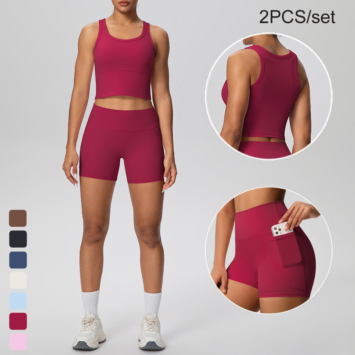 2PCS Women Summer Fitness Spor - Yoga Fitness Matte incelemesi ve fiyatı