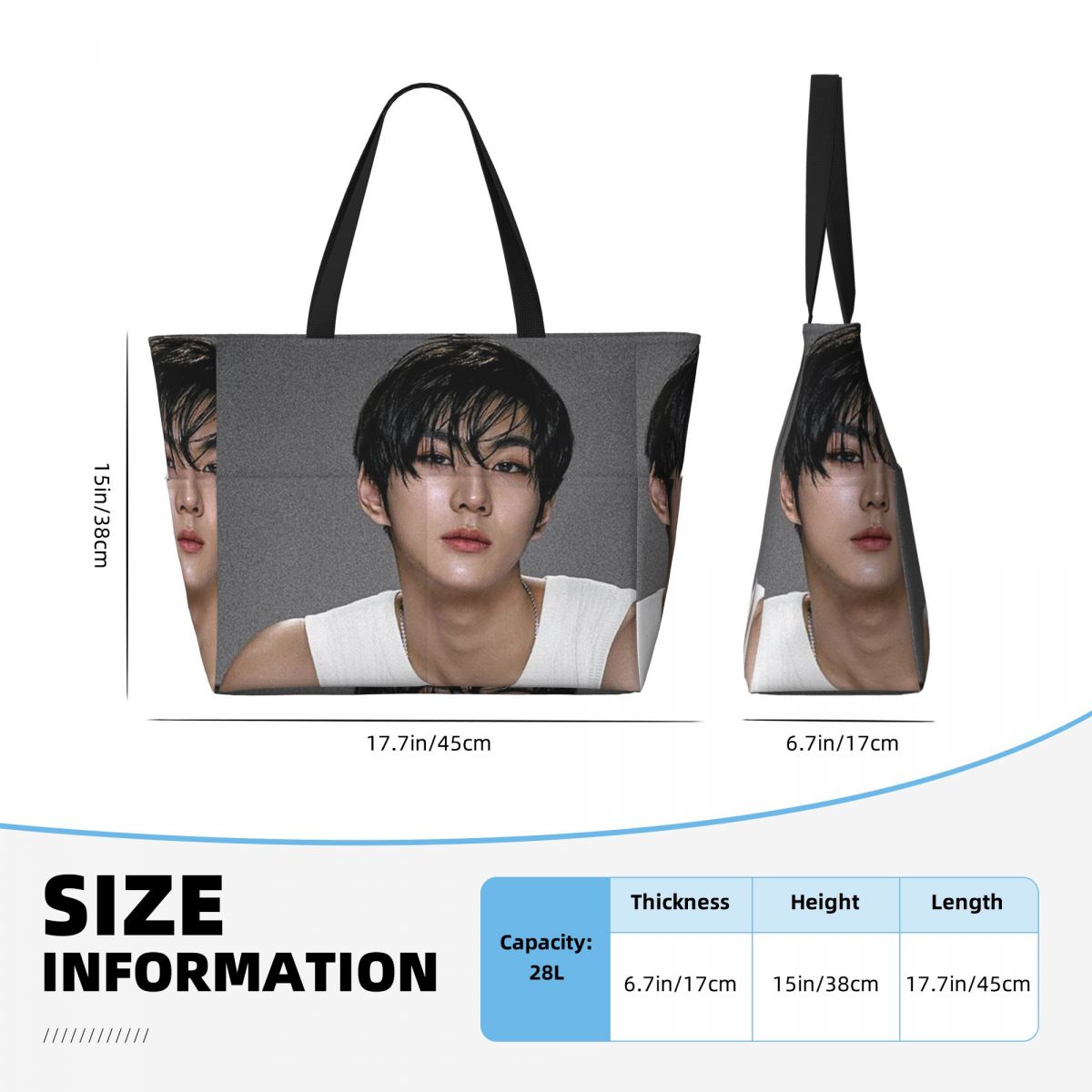 Jungwon En Kpop Beach Tote Bag - Yoga En Fitness incelemesi ve fiyatı