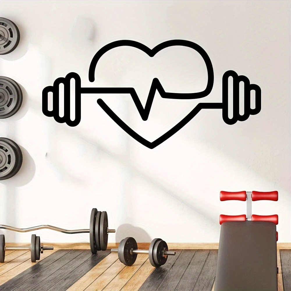 Large Heart-Shaped Barbell Wal - Yoga Fitness Health incelemesi ve fiyatı