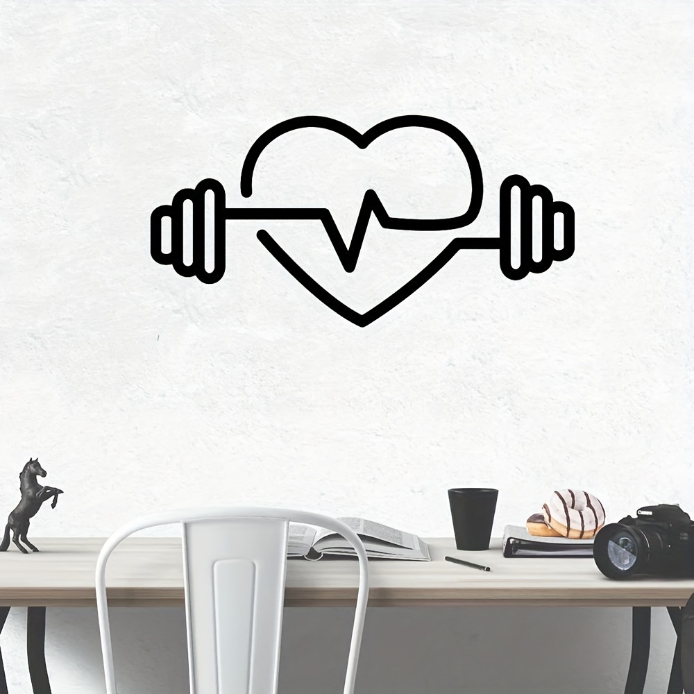 Large Heart-Shaped Barbell Wal - Yoga Fitness Health incelemesi ve fiyatı