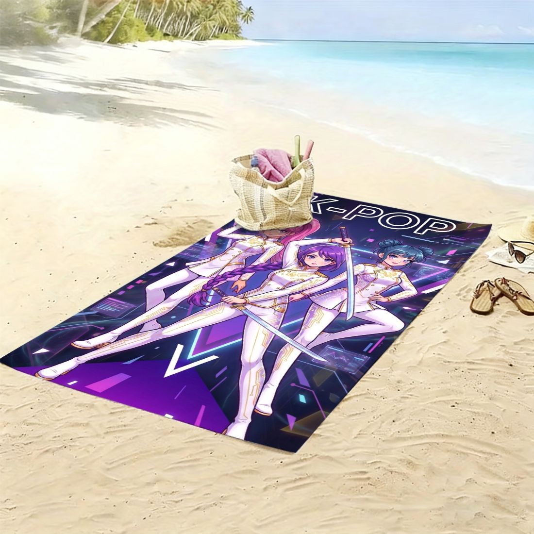 K-POP Style Beach Towel Girl G - Yoga Fitness Gifts incelemesi ve fiyatı